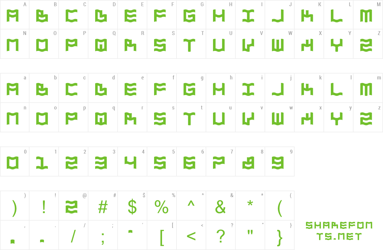 Font ZDYK Aquarius preview